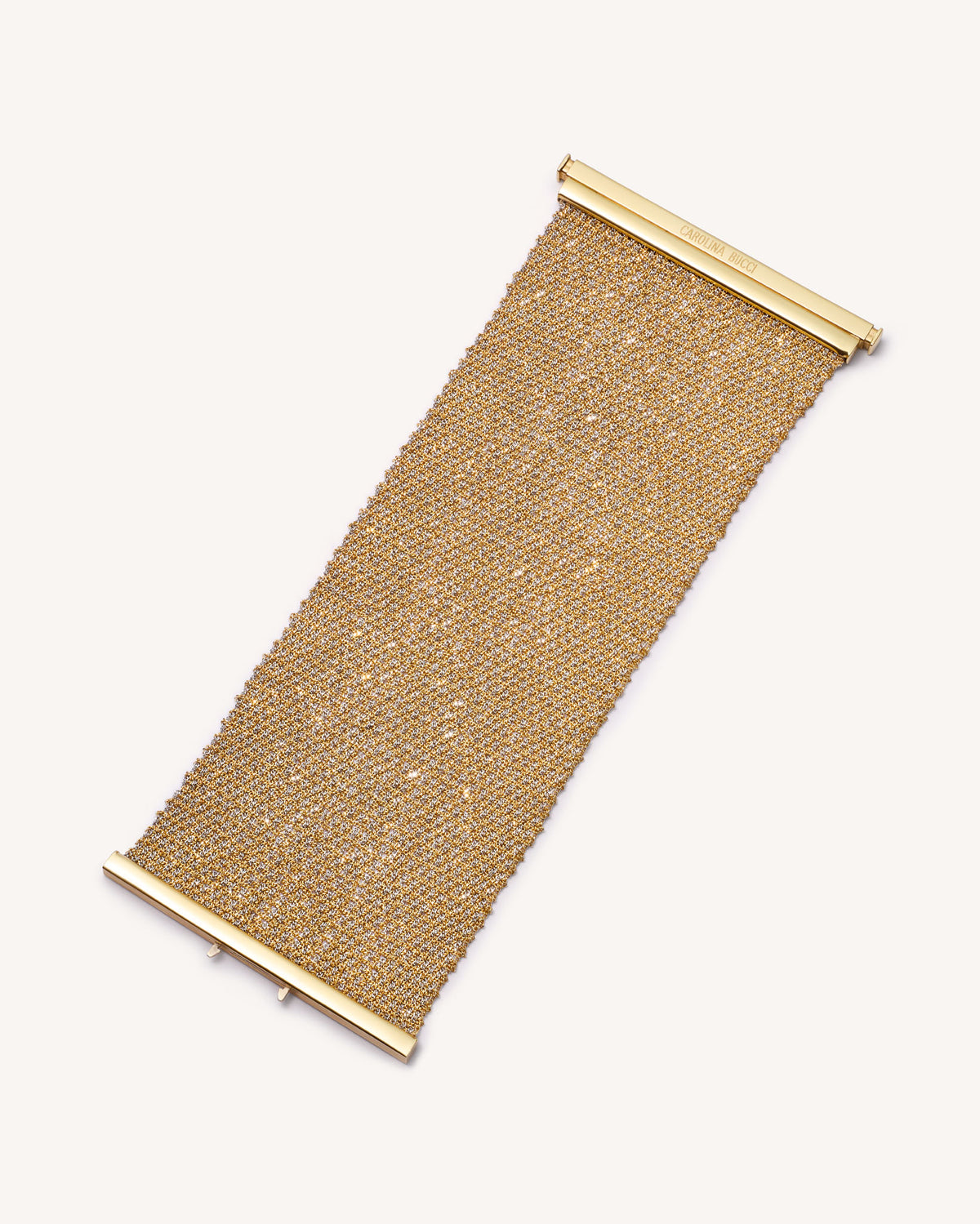 All Gold 6cm Woven Bracelet | Carolina Bucci