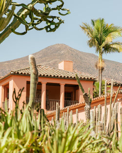 Lotusland Main House with Mountain