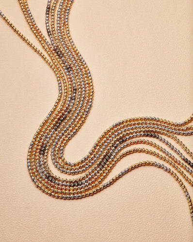 Carolina Bucci Florentine Finish Letter Beads in 18K Gold — Etc