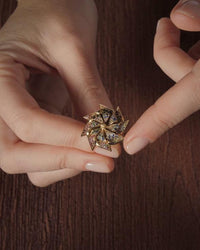 18k Gold Girandola pendant on 1885 chain by Carolina Bucci