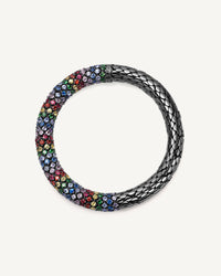 180 Black Rainbow Twister Luxe Bracelet