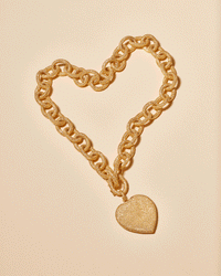 1885 Short Links Necklace with Cuore Pendant
