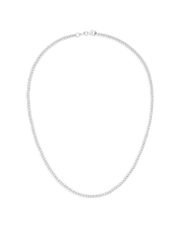 18k White gold Discoball 40cm Necklace no white background