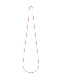 18k rose and white gold 90 cm discoball necklace on white background