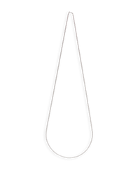 18k white gold 90 cm discoball necklace on white background