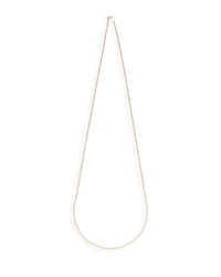 18k yellow, white and rose gold 90 cm discoball necklace on white background