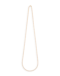 18k yellow and rose gold 90 cm discoball necklace on white background