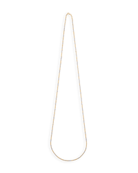 18k yellow and white gold 90 cm discoball necklace on white background