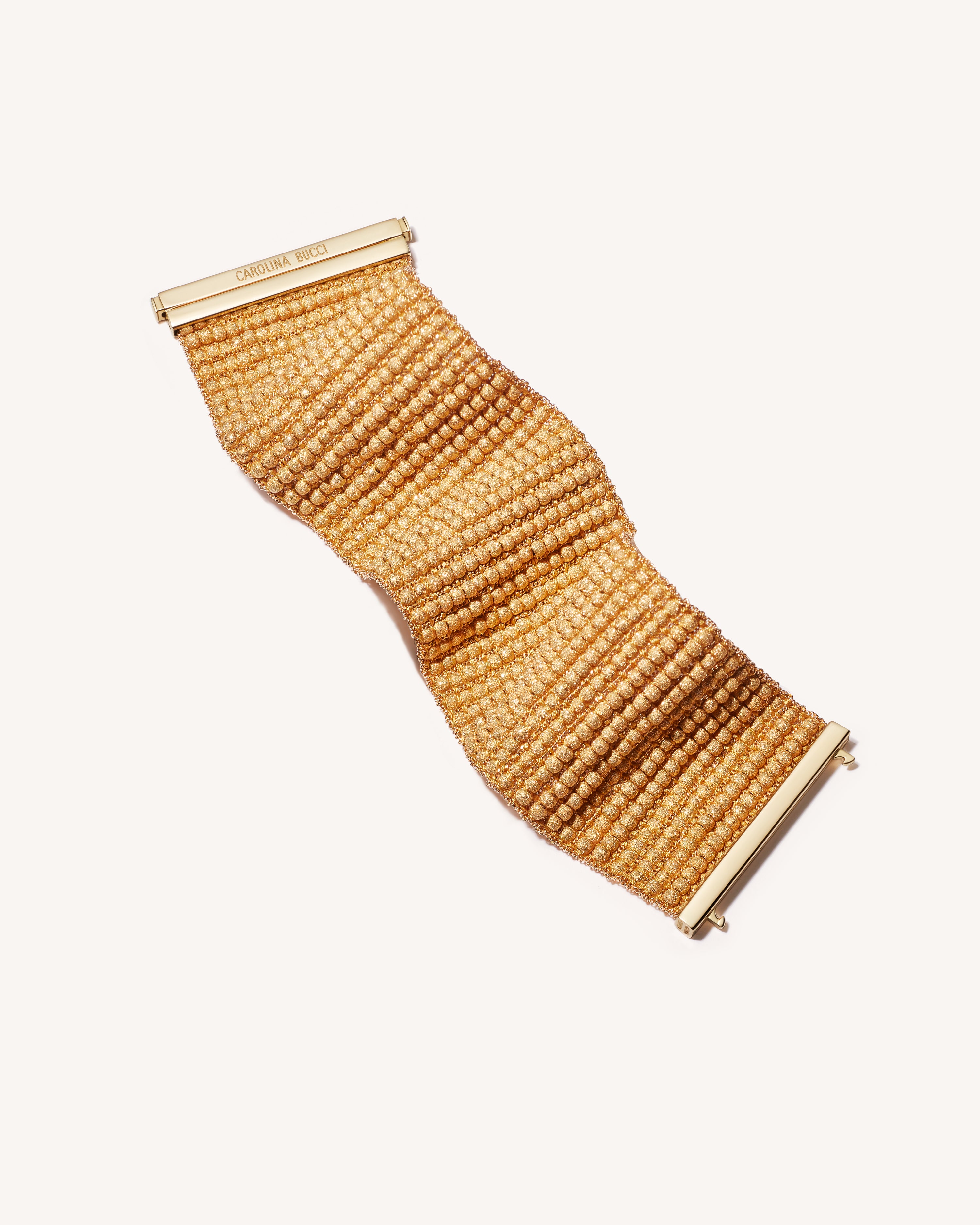 Beaded 4cm Woven Bracelet | Carolina Bucci