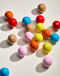 Multiple downtown enamel spheres
