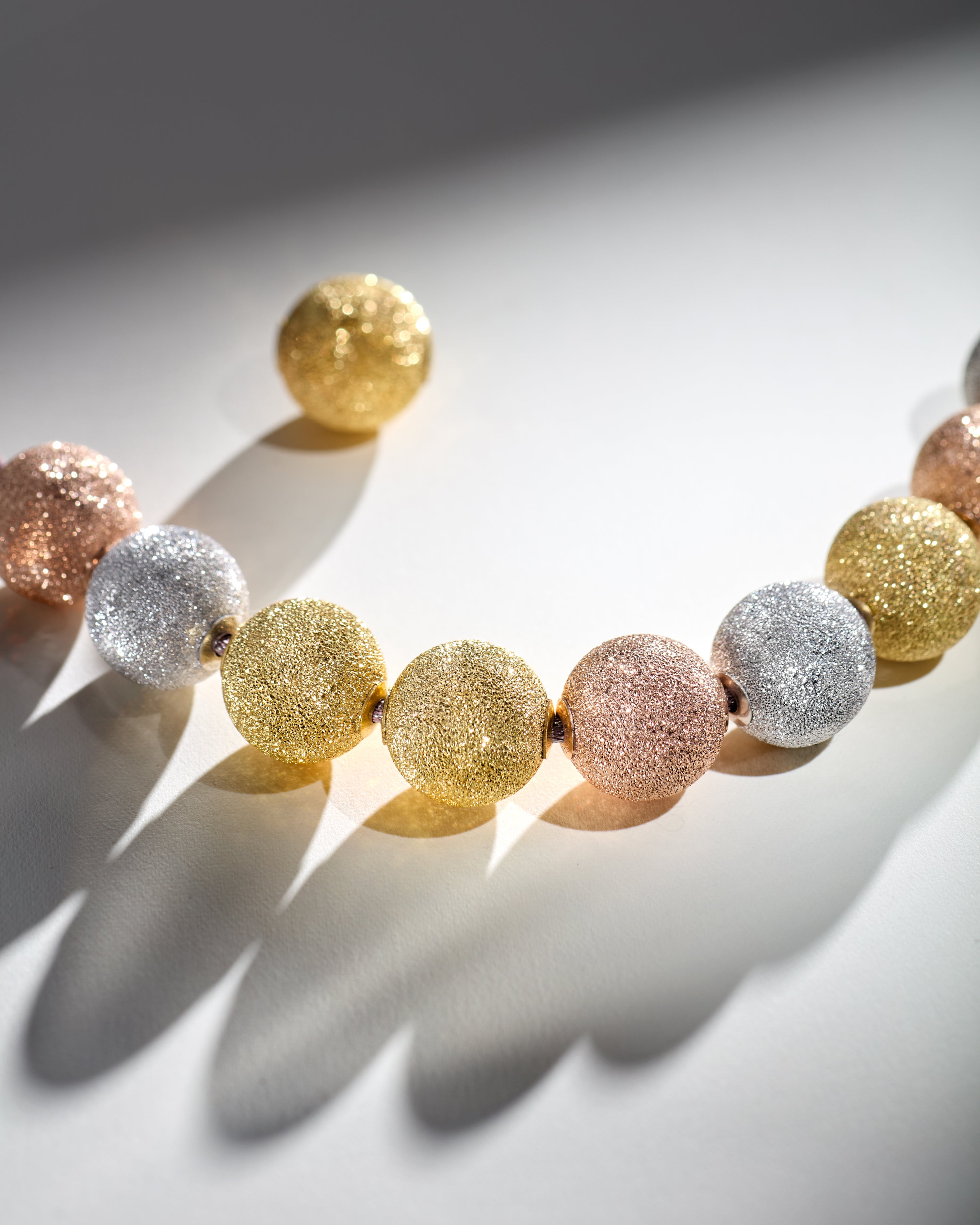 Downtown Florentine Finish 18k Gold Sphere | Carolina Bucci
