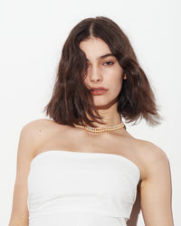 Florentine Finish Short Beaded Necklace