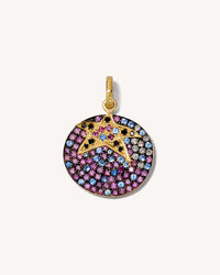 18k yellow gold blueberry pendant