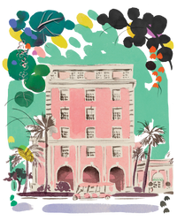 The colony hotel illustration