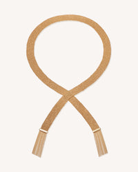 Classic All Gold 2cm Woven Scarf