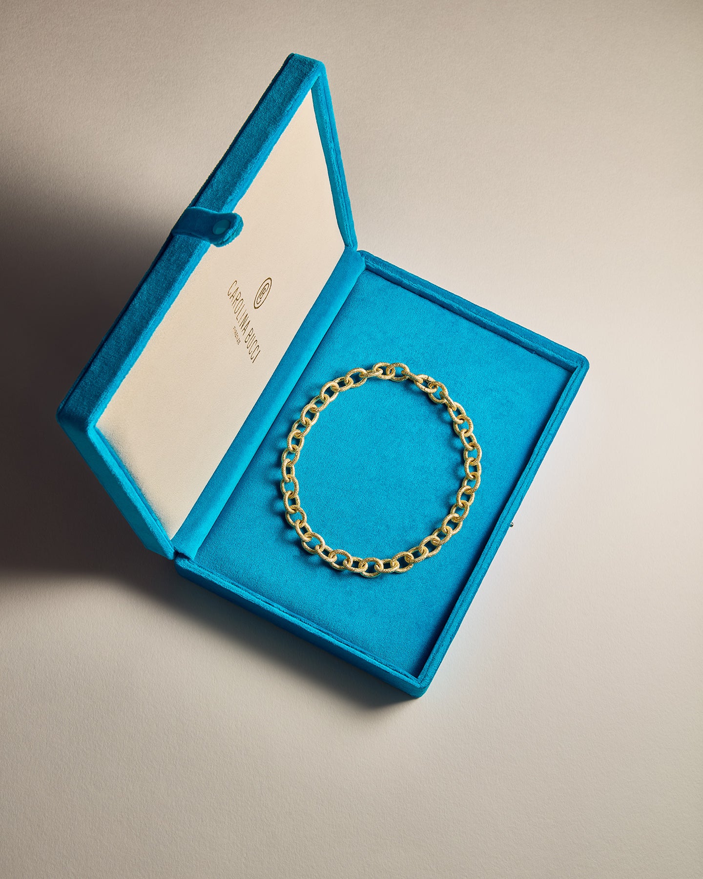Florentine Finish 1885 Short Links Necklace 18k Gold | Carolina Bucci