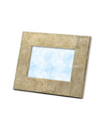 18k yellow florentine frosted finish gold small frame on white background