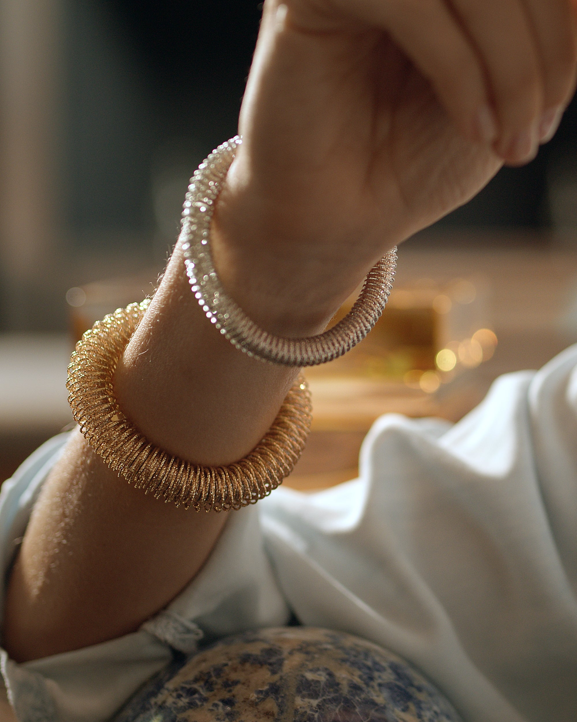 Small K.I.S.S. Bracelet 18k White Gold | Carolina Bucci