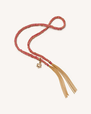 Lucky Friendship Bracelet with Flower Charm