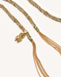 Lucky Strength Necklace with Scarab Charm