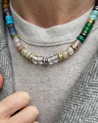 forte bead precious bead necklace close up model