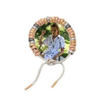 18k florentine frosted finish gold bead forte beads bracelet with 14 yellow, 12 rose, 6 white and 3 black gold beads on white background