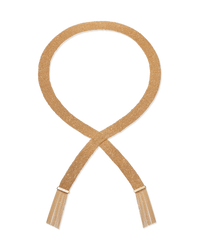 Classic All Gold 2cm Woven Scarf